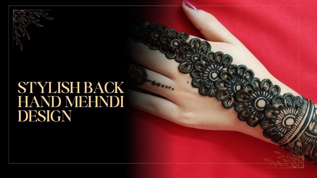 Stylish Back Hand Mehndi Design